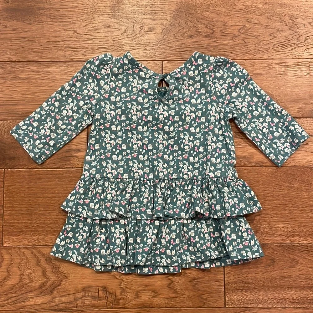 Baby Gap Girls Flowered Top Tunic - Size 3-6 months - 100% Cotton Baby Clothes